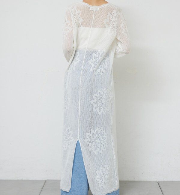  「【手洗い可】メッシュニットドレス」|ワンピース|