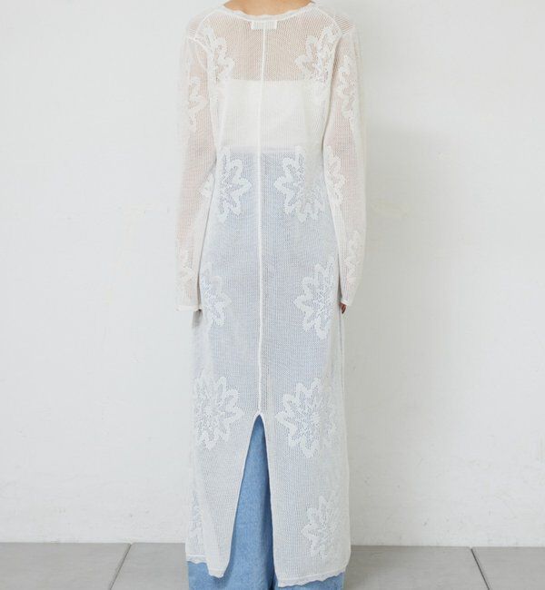  「【手洗い可】メッシュニットドレス」|ワンピース|