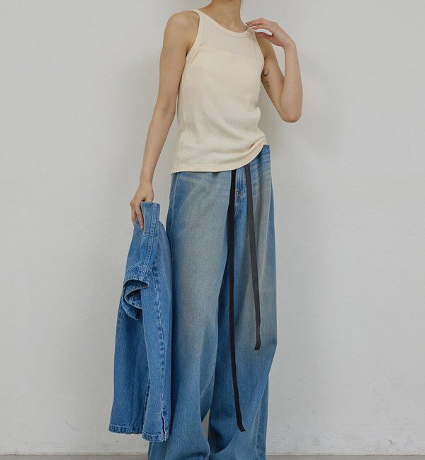  「【PEAS】カバーテレコタンク」|Tシャツ・カットソー|