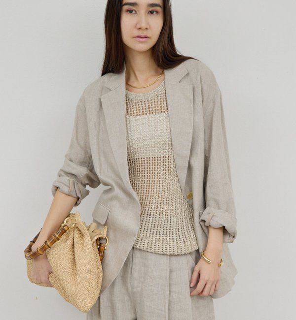  「【セットアップ対応】リネンジャケット」|その他|