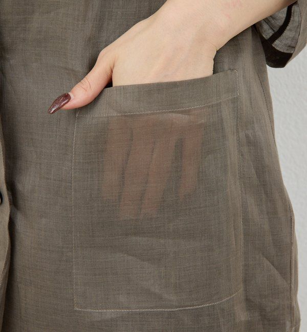  「【セットアップ対応】リネンジャケット」|その他|