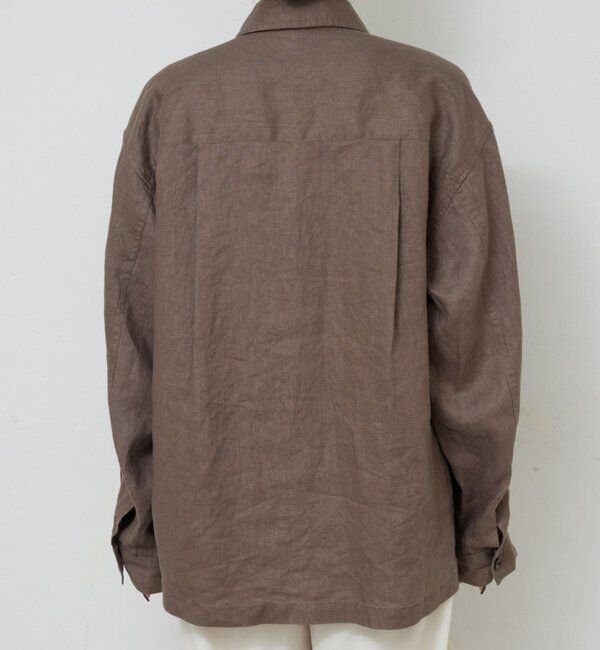  「リネンミリタリーシャツブルゾン」|ベスト・ジレ|