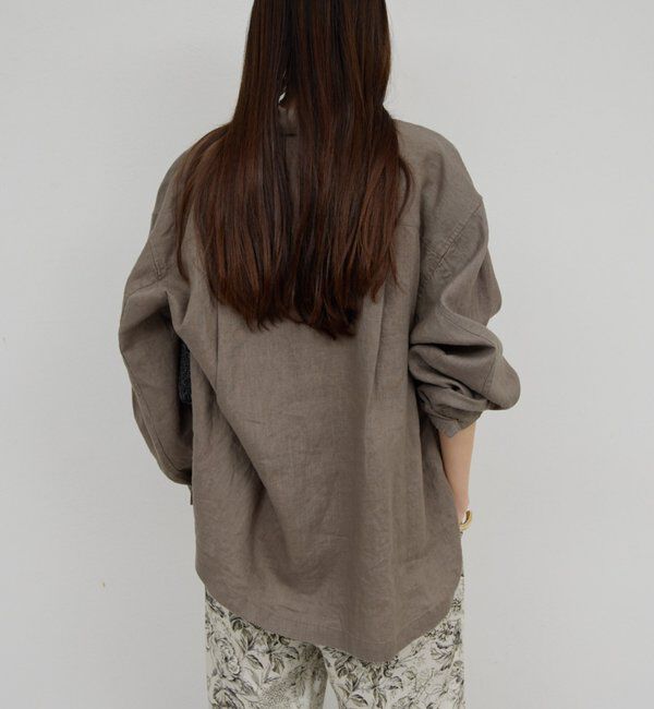  「リネンミリタリーシャツブルゾン」|ベスト・ジレ|