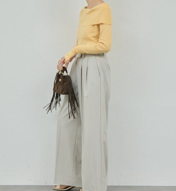  「【手洗い可】オフショルニット」|ニット・セーター|