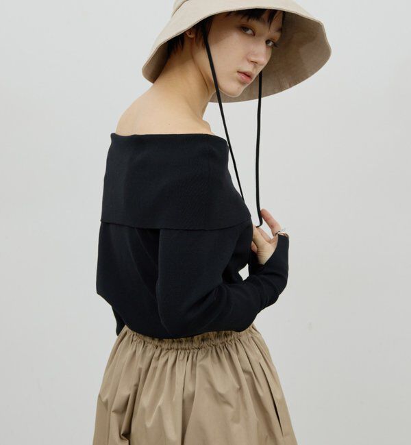  「【手洗い可】オフショルニット」|ニット・セーター|