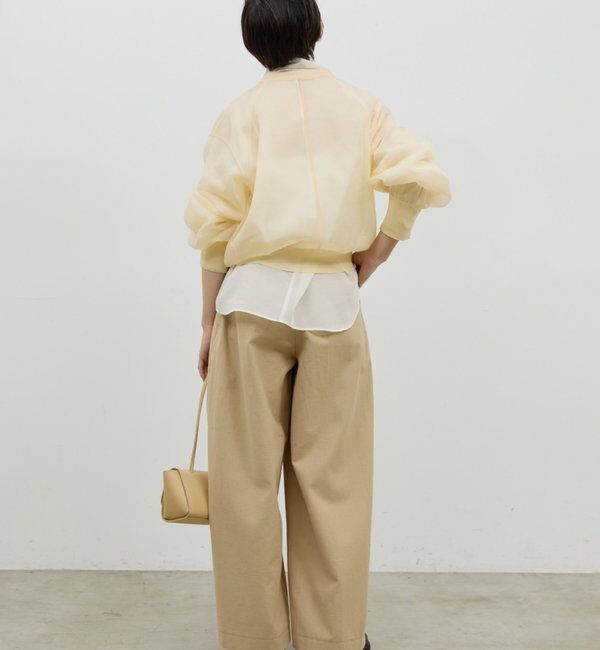  「【手洗い可】グロスシアープルオーバー」|ニット・セーター|