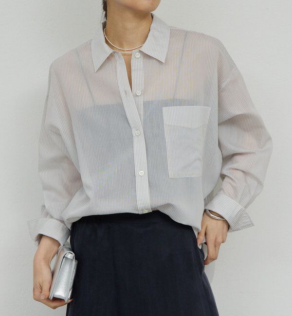  「【2WAY】カシュクールローンシャツ」|シャツ・ブラウス|