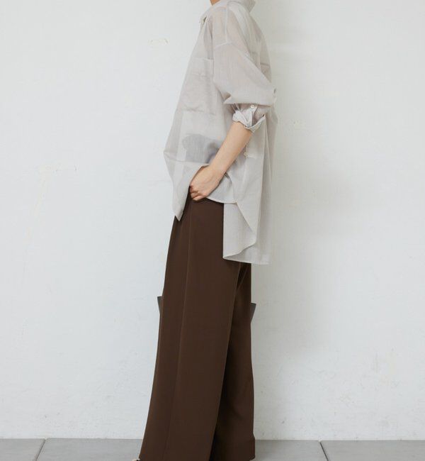  「【2WAY】カシュクールローンシャツ」|シャツ・ブラウス|