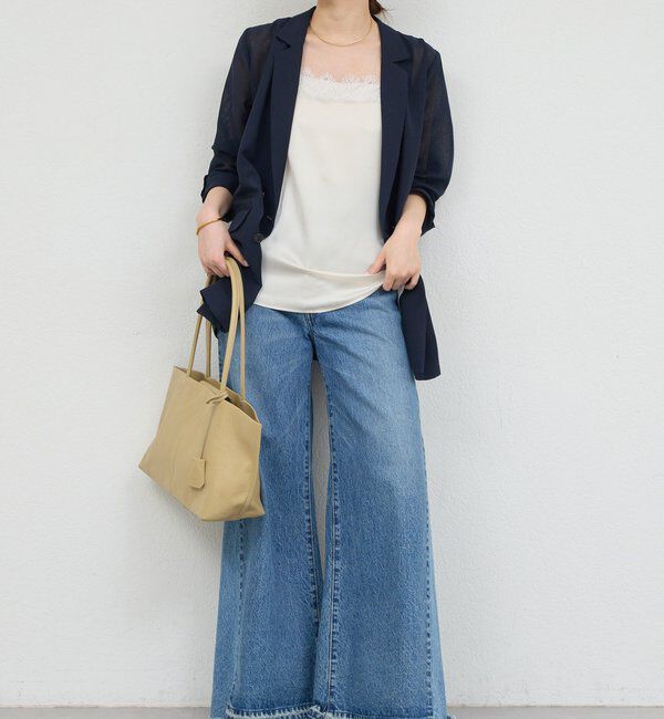  「【WEB限定】【サイズ展開あり】メッシュジャケット」|テーラードジャケット|