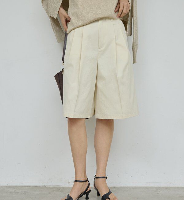  「【HERITANOVUM】ドライギャバハーフパンツ」|チノ|