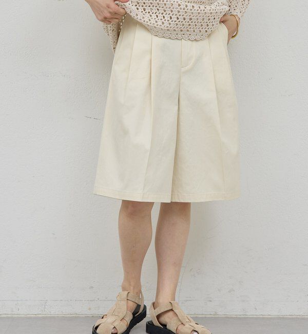  「【HERITANOVUM】ドライギャバハーフパンツ」|チノ|