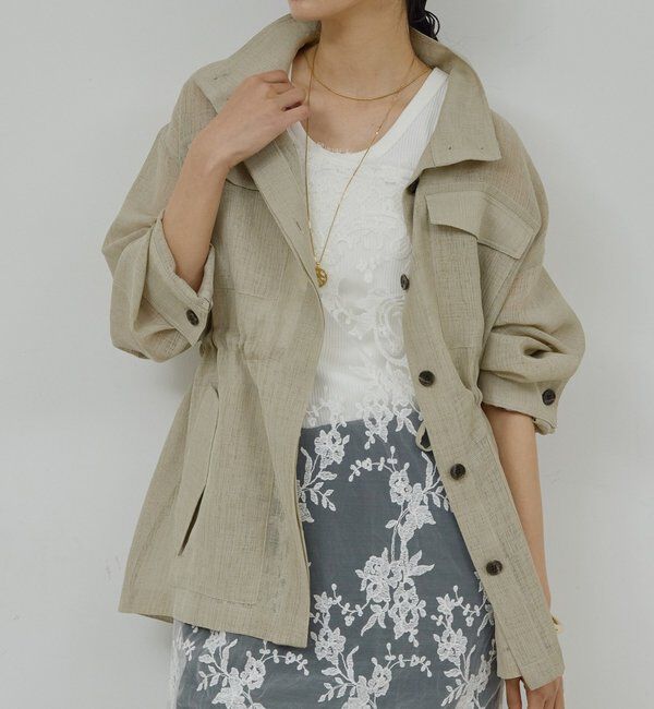  「【SACHIKOコラボ】シアーメッシュミリタリージャケット」|その他|