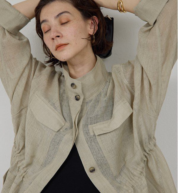  「【SACHIKOコラボ】シアーメッシュミリタリージャケット」|その他|