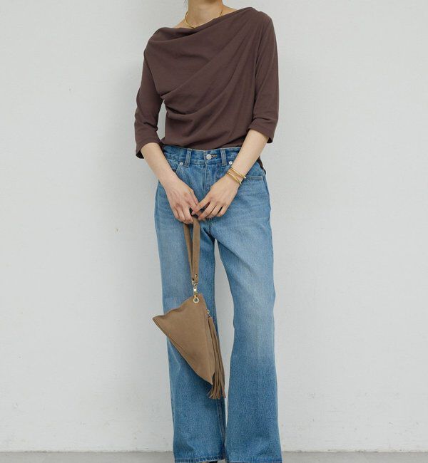  「【2WAY】ハーフスリーブカットソー」|Tシャツ・カットソー|