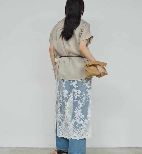  「【セットアップ対応】ミリタリーハーフスリーブシャツ」|シャツ・ブラウス|