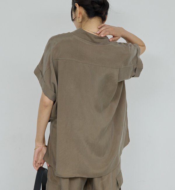  「【セットアップ対応】ミリタリーハーフスリーブシャツ」|シャツ・ブラウス|
