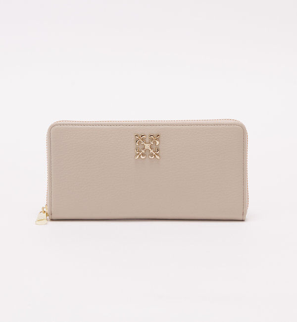  「モノグラムプレートラウンドジップウォレット」|財布|