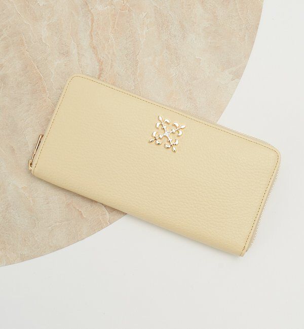  「モノグラムプレートラウンドジップウォレット」|財布|イエローその他1