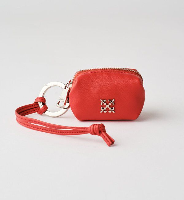  「カラビナ付き レザーミニポーチ型チャーム」|その他|