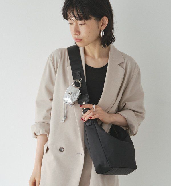  「カラビナ付き レザーミニポーチ型チャーム」|その他|