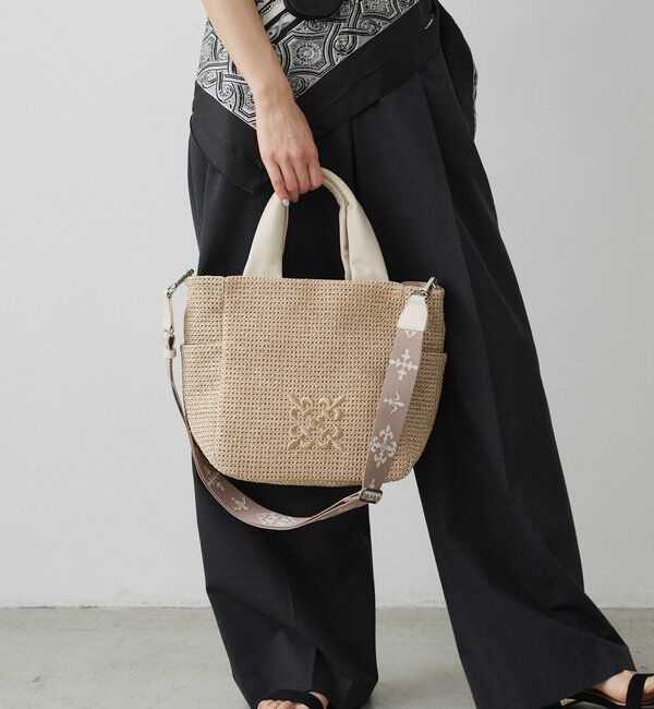  「ナイロンラフィア2WAYトートバッグ」|トートバッグ|