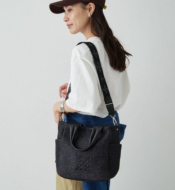  「ナイロンラフィア2WAYトートバッグ」|トートバッグ|