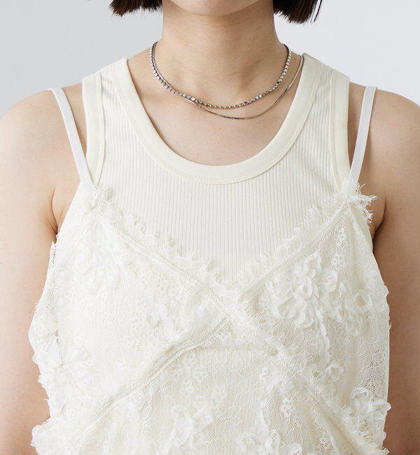  「レースVキャミチュニック」|シャツ・ブラウス|