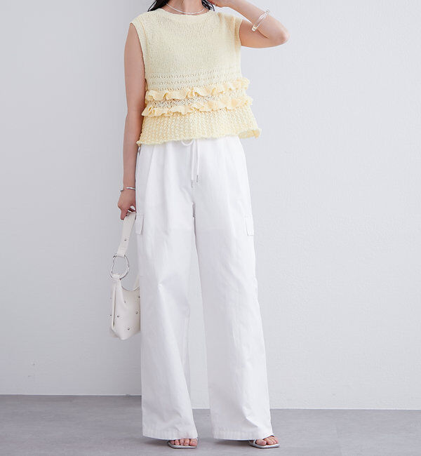  「フリルニットベスト」|ニット・セーター|