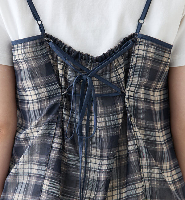  「チェックフリルキャミ」|シャツ・ブラウス|
