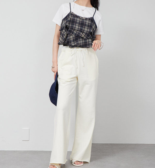  「チェックフリルキャミ」|シャツ・ブラウス|