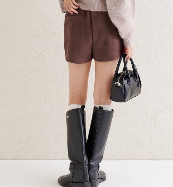  「フェイクスウェードショートパンツ」|チノ|