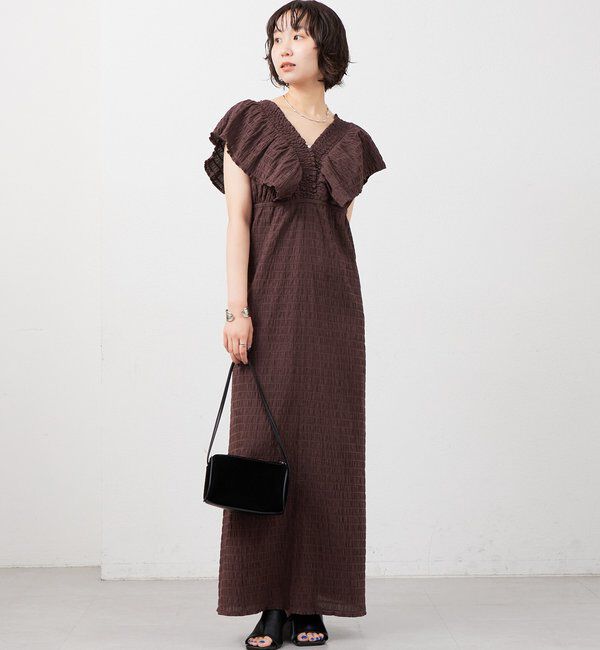  「シャーリングスクエアワンピース」|ワンピース|