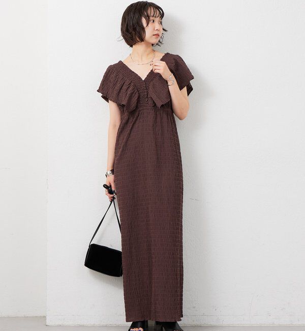  「シャーリングスクエアワンピース」|ワンピース|