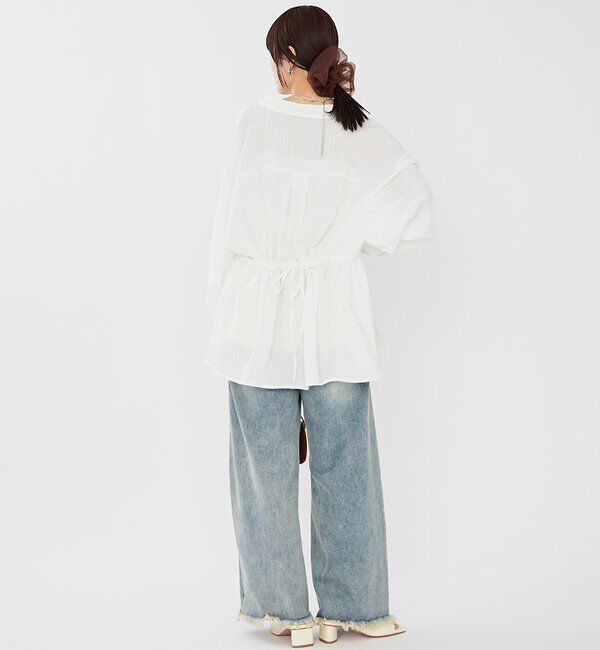  「[森川企画]レイヤードストライプドロストシャツ」|シャツ・ブラウス|