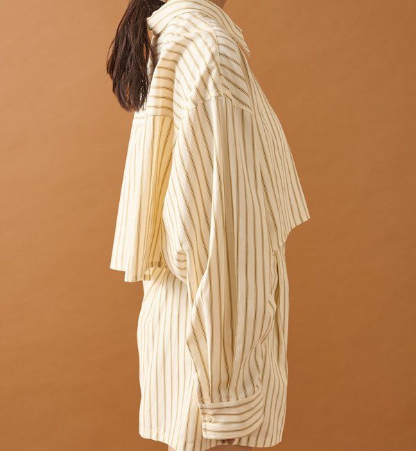  「ストライプショートシャツ」|シャツ・ブラウス|