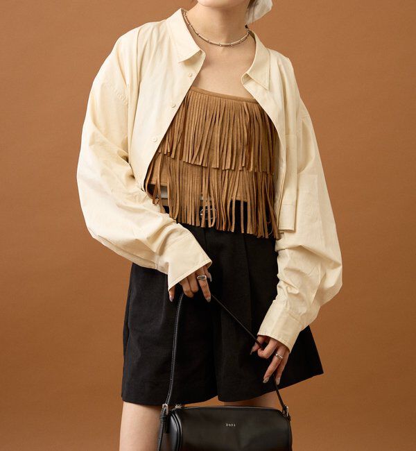  「ストライプショートシャツ」|シャツ・ブラウス|