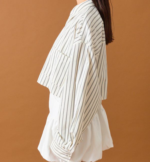  「ストライプショートシャツ」|シャツ・ブラウス|