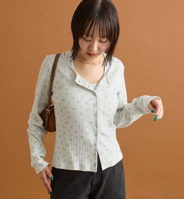  「花柄ホルターロングＴシャツ」|Tシャツ・カットソー|