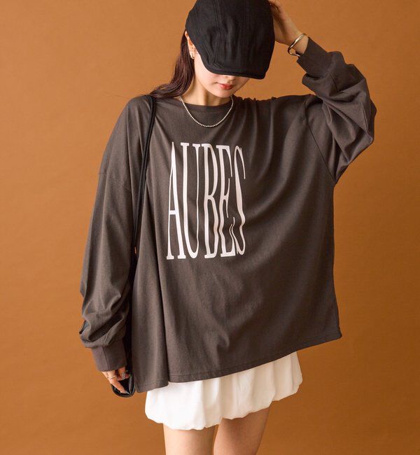  「BIGロゴロングTシャツ」|Tシャツ・カットソー|