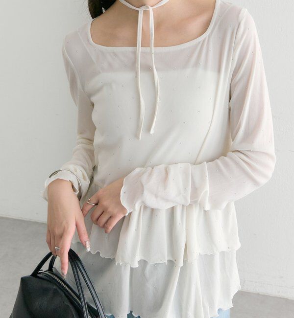  「ドットティアードプルオーバー」|Tシャツ・カットソー|