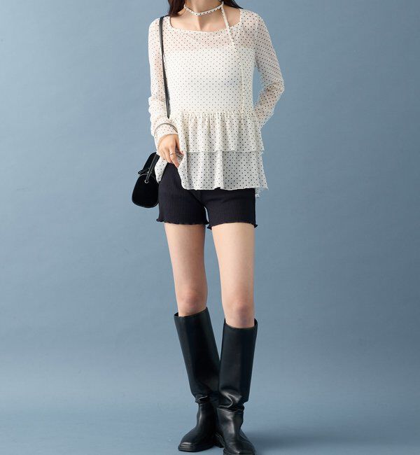  「ドットティアードプルオーバー」|Tシャツ・カットソー|