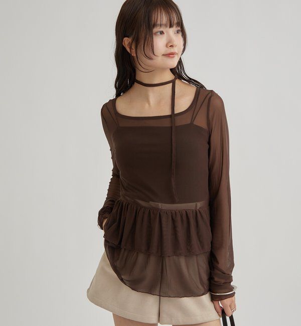  「ドットティアードプルオーバー」|Tシャツ・カットソー|