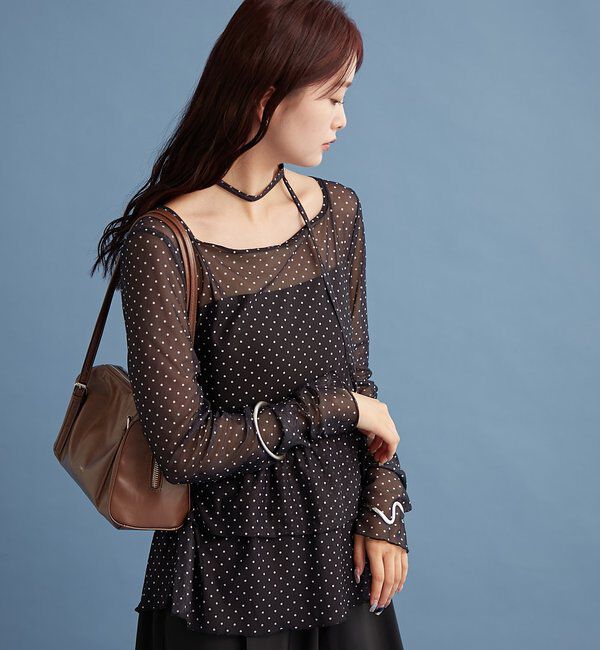  「ドットティアードプルオーバー」|Tシャツ・カットソー|