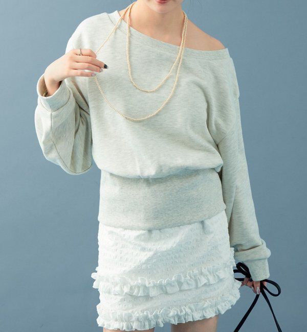  「オフショルスウェット」|Tシャツ・カットソー|