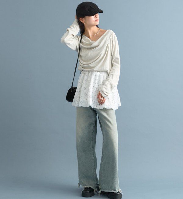  「オフショルロンT」|Tシャツ・カットソー|