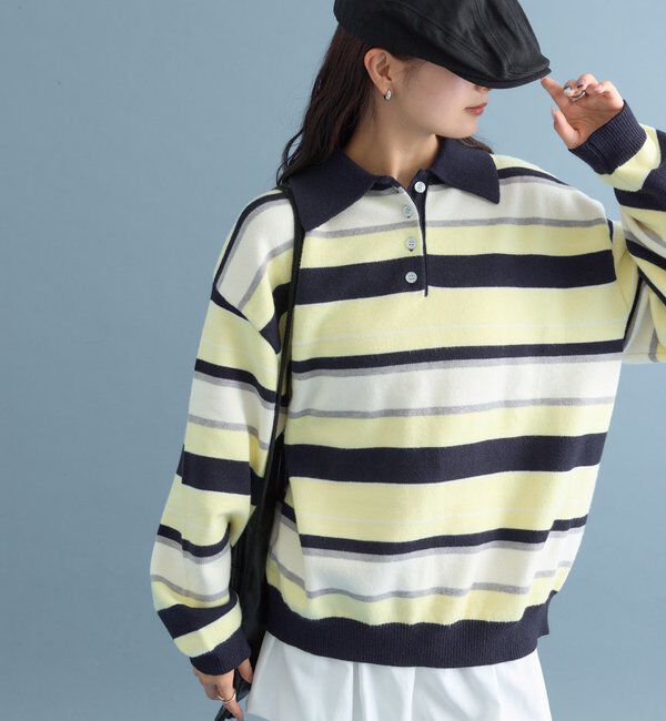  「マルチボーダーラガーニット」|ニット・セーター|