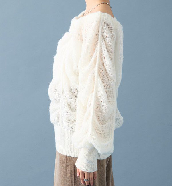  「ウェーブシアーホイップニット」|ニット・セーター|