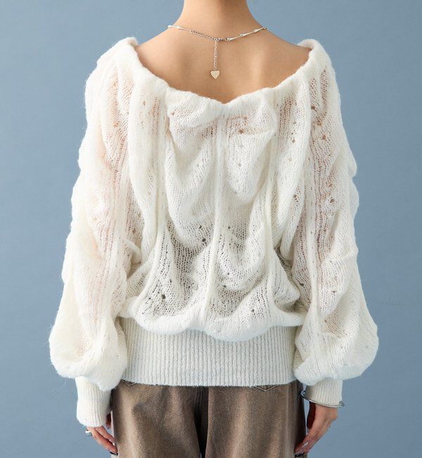  「ウェーブシアーホイップニット」|ニット・セーター|