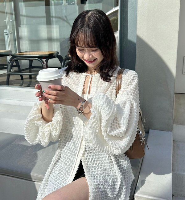  「【@akane__11.1企画】フリンジシェイプチュニック」|シャツ・ブラウス|