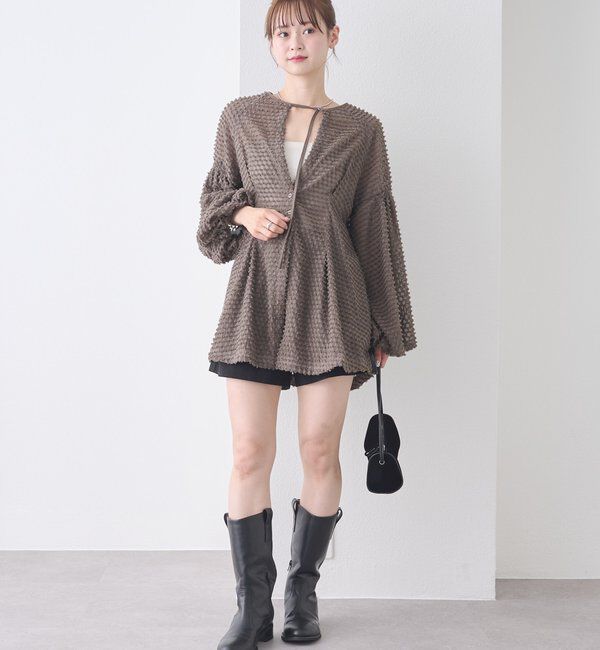  「【@akane__11.1企画】フリンジシェイプチュニック」|シャツ・ブラウス|